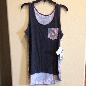 10 TenTree Women's TankTop Med NWT Blue/Floral